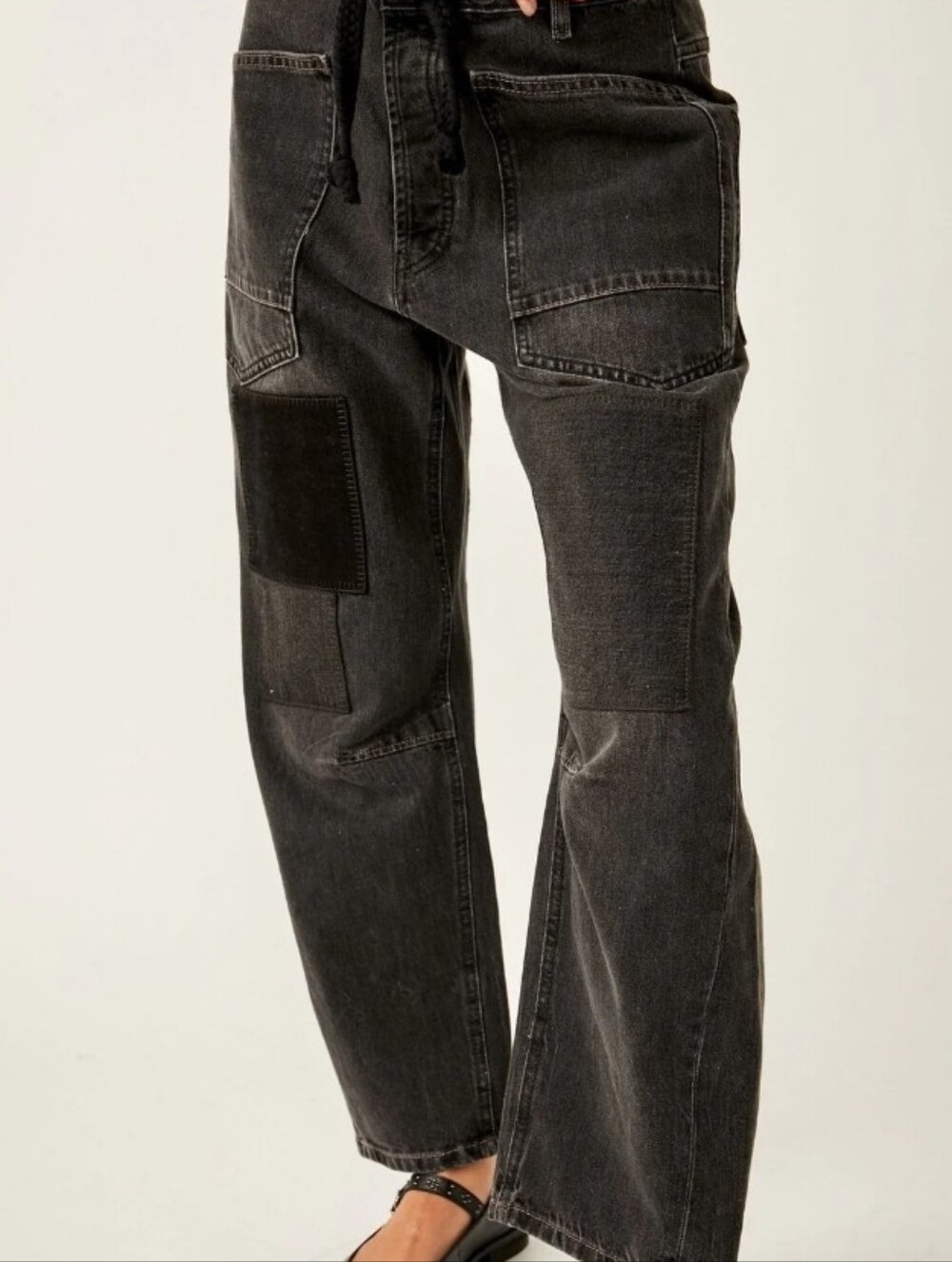 Free People Moxie Low-Slung Barrel Jeans
